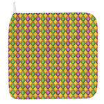 Mardi Gras Diamond Pattern Print Hand Towel
