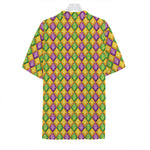 Mardi Gras Diamond Pattern Print Hawaiian Shirt