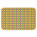 Mardi Gras Diamond Pattern Print Indoor Door Mat