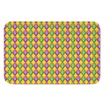 Mardi Gras Diamond Pattern Print Indoor Door Mat