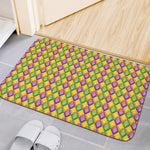 Mardi Gras Diamond Pattern Print Indoor Door Mat