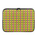 Mardi Gras Diamond Pattern Print Laptop Sleeve