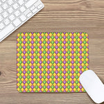 Mardi Gras Diamond Pattern Print Mouse Pad