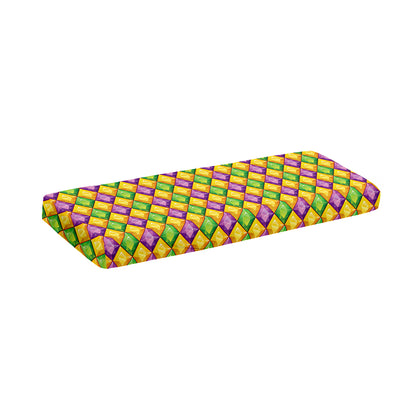 Mardi Gras Diamond Pattern Print Piano Keyboard Cover