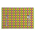 Mardi Gras Diamond Pattern Print Placemat