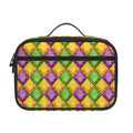 Mardi Gras Diamond Pattern Print Portable Lunch Bag