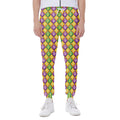 Mardi Gras Diamond Pattern Print Joggers