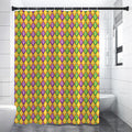 Mardi Gras Diamond Pattern Print Shower Curtain