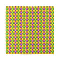 Mardi Gras Diamond Pattern Print Silk Bandana