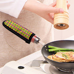 Mardi Gras Diamond Pattern Print Skillet Handle Cover