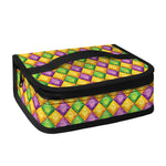 Mardi Gras Diamond Pattern Print Small Lunch Bag