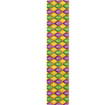 Mardi Gras Diamond Pattern Print Table Runner