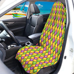 Mardi Gras Diamond Pattern Print Waterproof Car Seat Cover