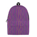 Mardi Gras Dot Pattern Print School Backpack
