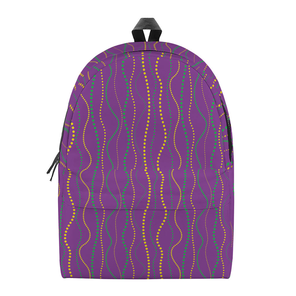 Mardi Gras Dot Pattern Print Backpack