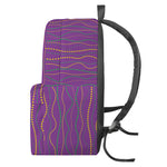 Mardi Gras Dot Pattern Print Backpack