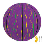 Mardi Gras Dot Pattern Print Basketball