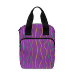 Mardi Gras Dot Pattern Print Bible Tote Bag