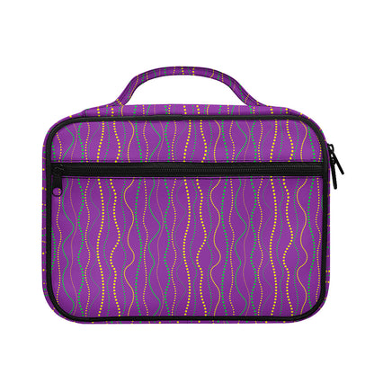 Mardi Gras Dot Pattern Print Briefcase Bible Bag