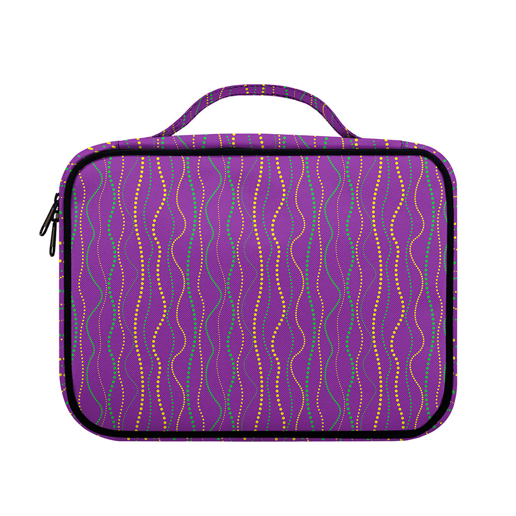 Mardi Gras Dot Pattern Print Briefcase Bible Bag