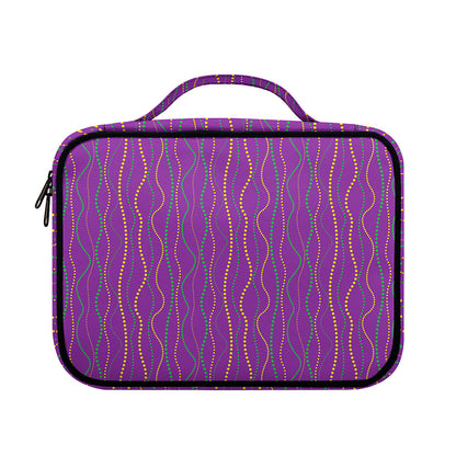 Mardi Gras Dot Pattern Print Briefcase Bible Bag