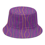 Mardi Gras Dot Pattern Print Bucket Hat
