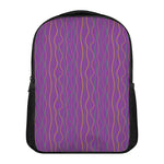 Mardi Gras Dot Pattern Print Casual Backpack