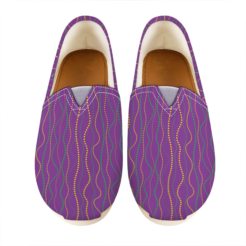 Mardi Gras Dot Pattern Print Casual Shoes