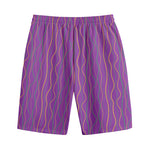 Mardi Gras Dot Pattern Print Cotton Shorts