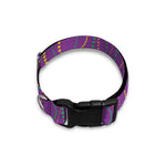 Mardi Gras Dot Pattern Print Dog Collar