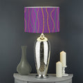 Mardi Gras Dot Pattern Print Drum Lamp Shade