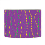 Mardi Gras Dot Pattern Print Drum Lamp Shade
