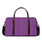 Mardi Gras Dot Pattern Print Duffle Bag