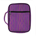 Mardi Gras Dot Pattern Print Front Pocket Bible Bag