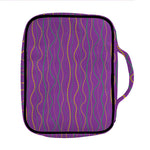 Mardi Gras Dot Pattern Print Front Pocket Bible Bag