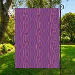 Mardi Gras Dot Pattern Print Garden Flag