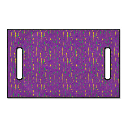 Mardi Gras Dot Pattern Print Golf Cart Seat Cover