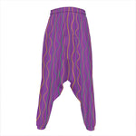 Mardi Gras Dot Pattern Print Hammer Pants