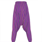 Mardi Gras Dot Pattern Print Hammer Pants