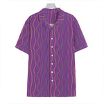 Mardi Gras Dot Pattern Print Hawaiian Shirt