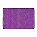 Mardi Gras Dot Pattern Print Kitchen Mat