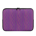 Mardi Gras Dot Pattern Print Laptop Sleeve