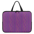Mardi Gras Dot Pattern Print Laptop Sleeve With Handle