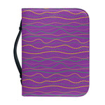 Mardi Gras Dot Pattern Print Leather Bible Cover