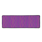 Mardi Gras Dot Pattern Print Long Kitchen Mat