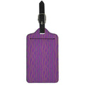 Mardi Gras Dot Pattern Print Luggage Tag
