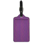 Mardi Gras Dot Pattern Print Luggage Tag
