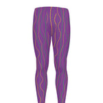 Mardi Gras Dot Pattern Print Men's leggings