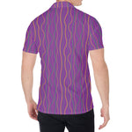 Mardi Gras Dot Pattern Print Men's Shirt