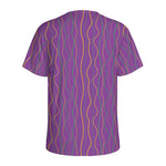 Mardi Gras Dot Pattern Print Men's Sports T-Shirt